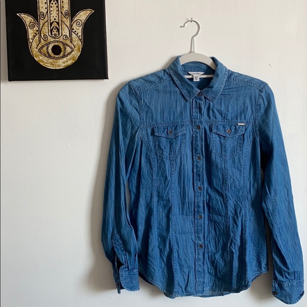 Calvin Klein Denim Button Up size XS